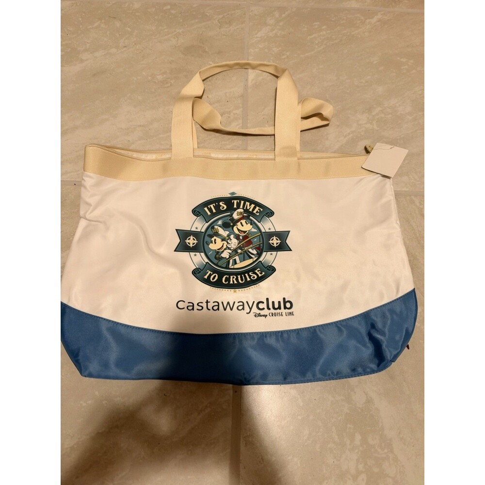 Disney Cruise Line Castaway Club Large Tote Bag Mickey & Minnie Mouse DCL